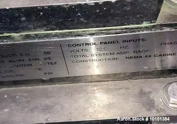 Carr 9004PLT Pilot Varifuge Solid Bowl Centrifuge. Used.