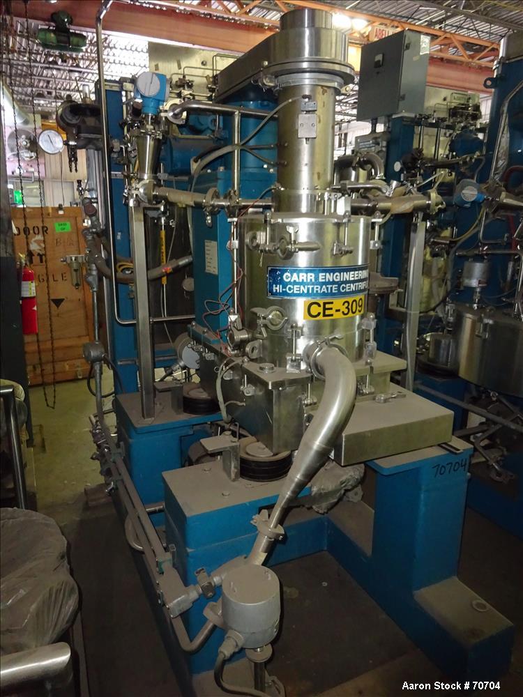 Used Carr HC-12 High Centrate Solid Bowl Centrifuge