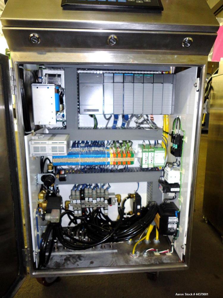 Used Carr Powerfuge P6 Pilot Separation System. 316L Stainless steel/Titanium Ti-6AL-4V construction (product contact areas). Rotating speed up to 15,325 rpm, G" force range 500 to 20,000. Nominal fl...