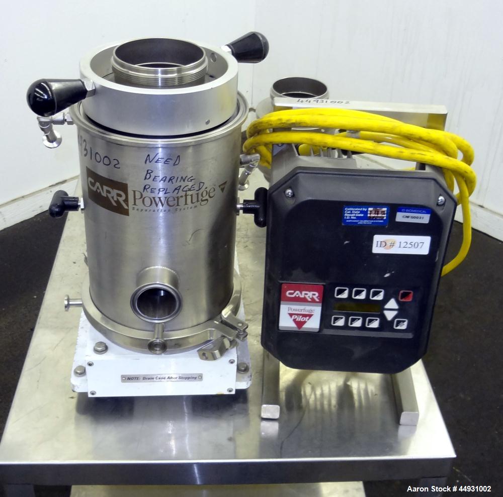Used Stainless Steel/Titanium Carr Powerfuge Pilot Separation System
