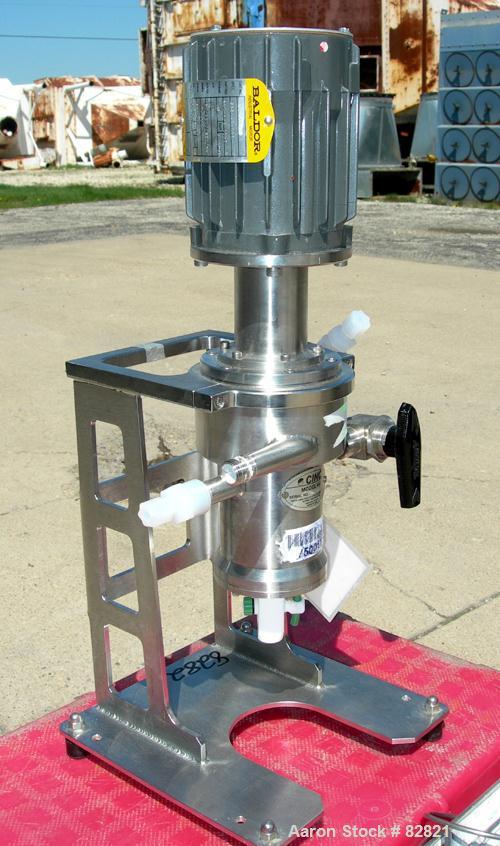 USED: CINC Centrifugal Separator/Extractor, Model V2. Hastelloy C276 construction. Designed for liquid-liquid separation of aqueous and organic mixtures. 2" rotor size, 2000 ml/min throughput, 3/8" N...
