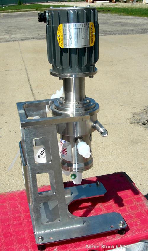 USED: CINC Centrifugal Separator/Extractor, Model V2. Hastelloy C276 construction. Designed for liquid-liquid separation of aqueous and organic mixtures. 2" rotor size, 2000 ml/min throughput, 3/8" N...