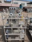 Used CINC Industries V0-2 Centrifuge, 316L Stainless Steel Construction. Rated 0.5 gallons per minute at 30 psi at 220 degrees F., 6000 rpm maximum bowl speed, 0.125hp, 230/460 volt motor drive on st...