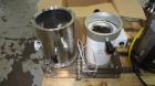 Used Carr Powerfuge Pilot Seperation System. 316L Stainless steel/Titanium Ti-6AL-4V construction (product contact areas). Rotating speed up to 15,325 rpm, “G” force range 500 to 20,000. Nominal flow...