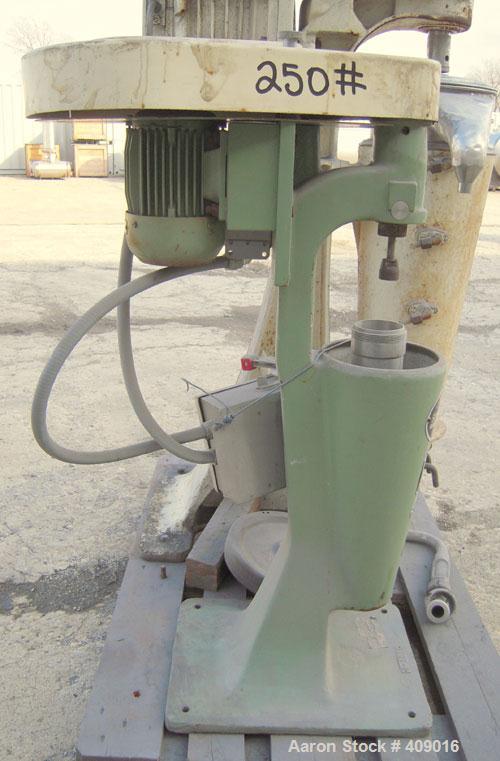 Used Schnell Zentifuge/Carl Padberg Super Centrifuge, Type 41, 316 Stainless Steel.  2 Liter, rated 20,000 rpm max.  Driven by a .9 kW, 3/60/230 volt, 3300 rpm motor.  Mounted on a carbon steel base....