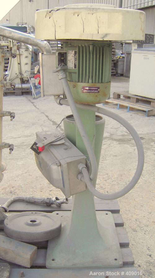 Used Schnell Zentifuge/Carl Padberg Super Centrifuge, Type 41, 316 Stainless Steel.  2 Liter, rated 20,000 rpm max.  Driven by a .9 kW, 3/60/230 volt, 3300 rpm motor.  Mounted on a carbon steel base....