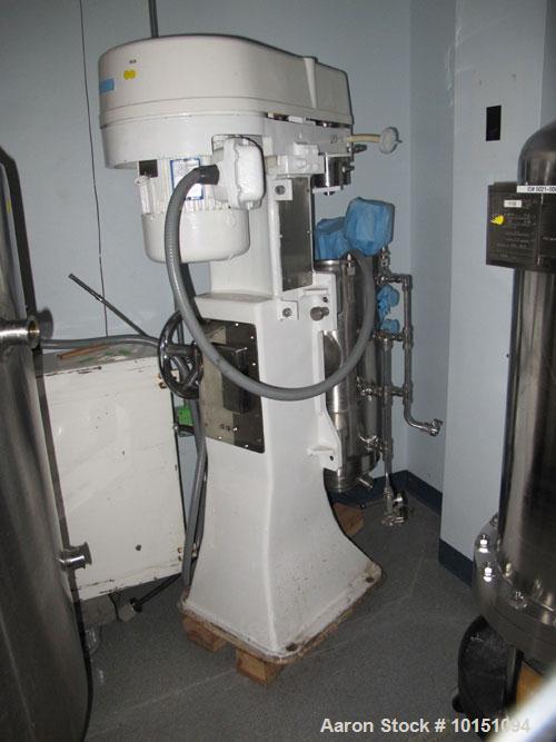 Used-Sharples AS-29SP Pharmaceutical/Bio Super Centrifuge, stainless steel construction on product contact areas. Max bowl s...
