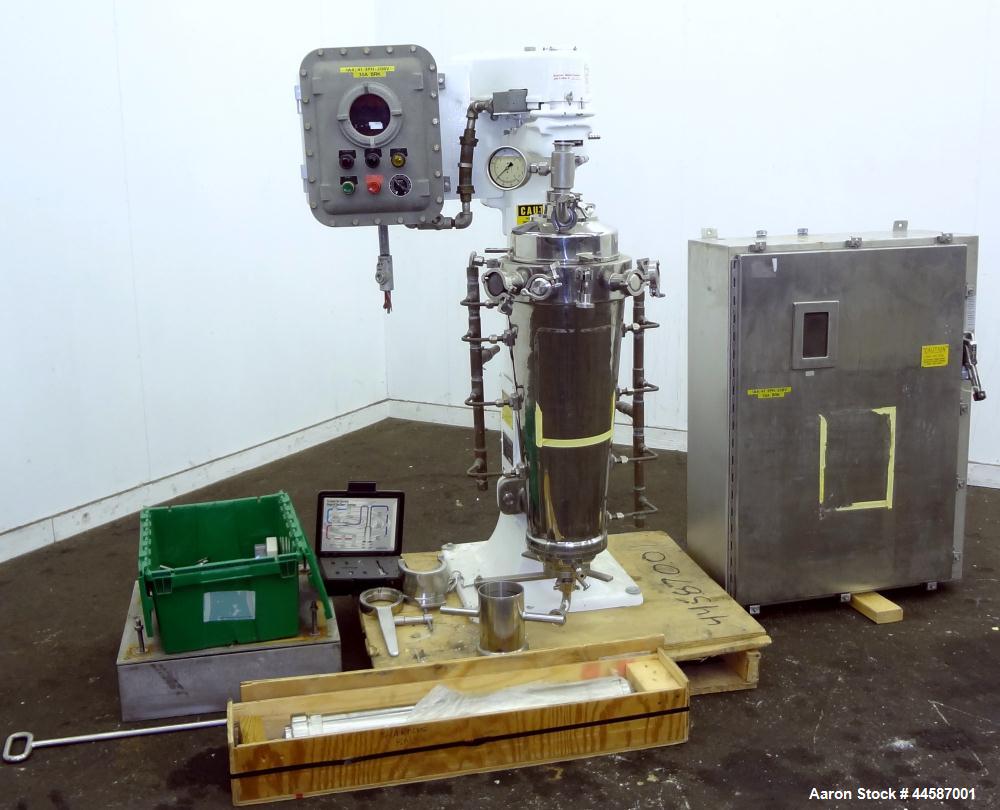 Used Sharples AS-16VB "Aseptic Biological" Super Centrifuge.  316 Stainless steel construction (product contact areas), maximum speed 17,000 rpm (20000 x G force), clarifier design (liquid/solids sep...