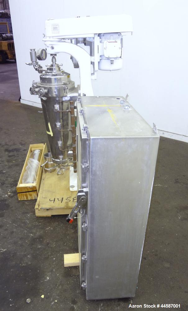 Used Sharples AS-16VB "Aseptic Biological" Super Centrifuge.  316 Stainless steel construction (product contact areas), maximum speed 17,000 rpm (20000 x G force), clarifier design (liquid/solids sep...