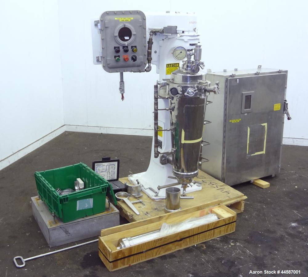 Used Sharples AS-16VB "Aseptic Biological" Super Centrifuge.  316 Stainless steel construction (product contact areas), maximum speed 17,000 rpm (20000 x G force), clarifier design (liquid/solids sep...