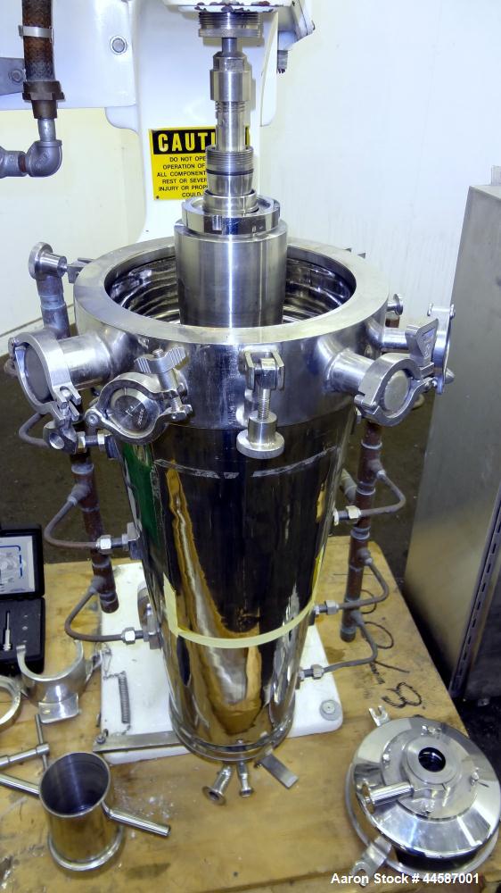 Used Sharples AS-16VB "Aseptic Biological" Super Centrifuge.  316 Stainless steel construction (product contact areas), maximum speed 17,000 rpm (20000 x G force), clarifier design (liquid/solids sep...