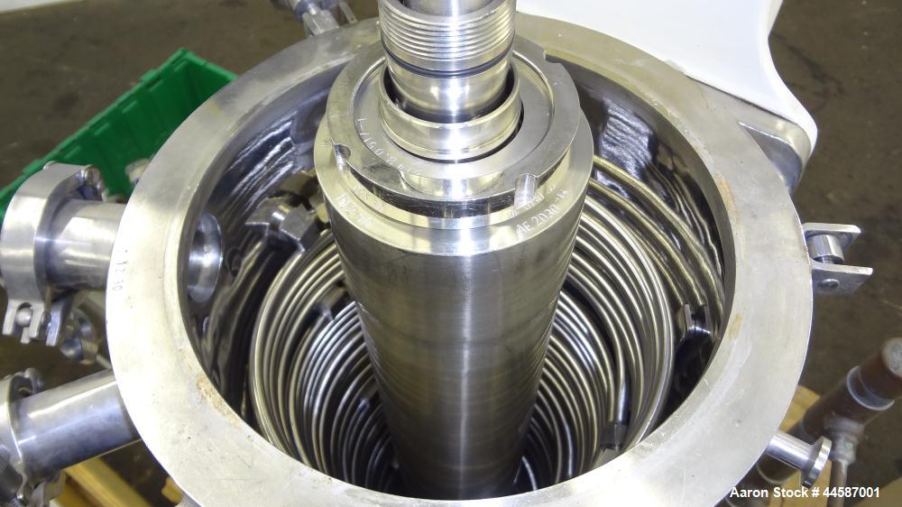 Used Sharples AS-16VB "Aseptic Biological" Super Centrifuge.  316 Stainless steel construction (product contact areas), maximum speed 17,000 rpm (20000 x G force), clarifier design (liquid/solids sep...