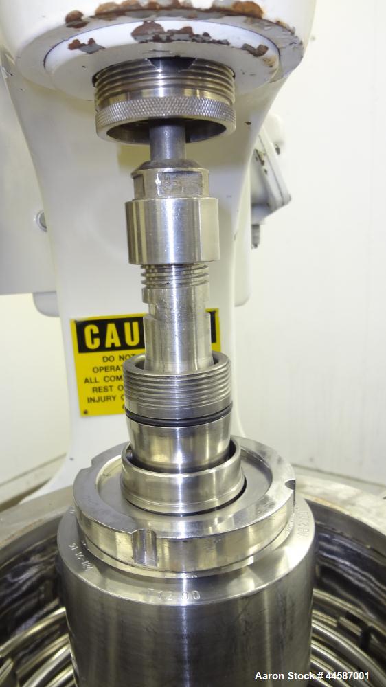 Used Sharples AS-16VB "Aseptic Biological" Super Centrifuge.  316 Stainless steel construction (product contact areas), maximum speed 17,000 rpm (20000 x G force), clarifier design (liquid/solids sep...
