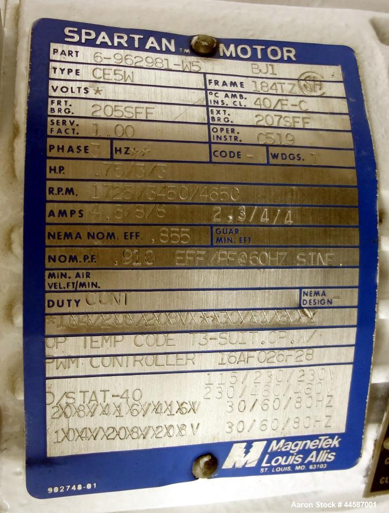 Used Sharples AS-16VB "Aseptic Biological" Super Centrifuge.  316 Stainless steel construction (product contact areas), maximum speed 17,000 rpm (20000 x G force), clarifier design (liquid/solids sep...