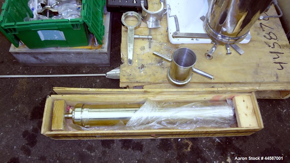 Used Sharples AS-16VB "Aseptic Biological" Super Centrifuge.  316 Stainless steel construction (product contact areas), maximum speed 17,000 rpm (20000 x G force), clarifier design (liquid/solids sep...
