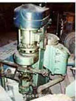 USED: Sharples AS-16v enbloc super centrifuge. Vaportite separator with S/S bowl & covers. Max bowl speed 15,000 rpm. External feed pump handles 750 gpm at 25 psi.