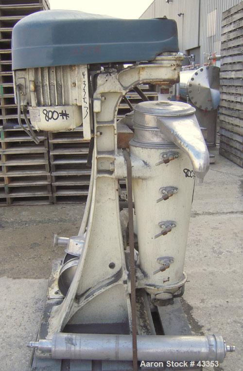 Used Stainless Steel Sharples Super Centrifuge, Type MV8816-7-38Y-1JY-LB