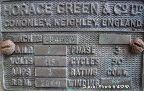 Used Stainless Steel Sharples Super Centrifuge, Type MV8816-7-38Y-1JY-LB