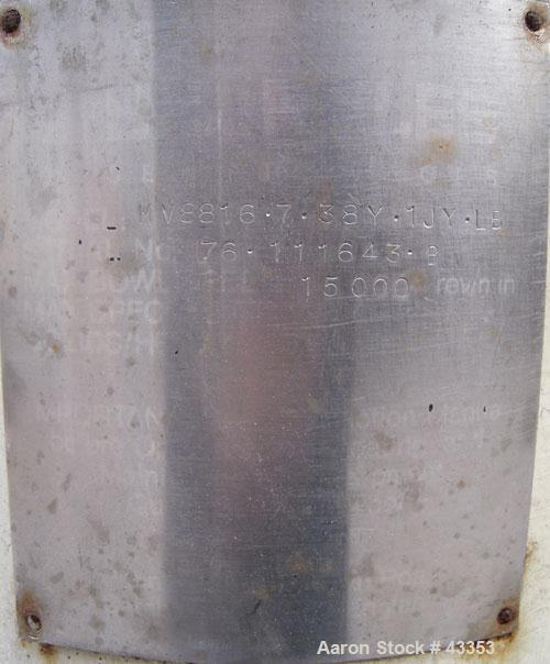 Used- Stainless Steel Sharples Super Centrifuge, Type MV8816-7-38Y-1JY-LB