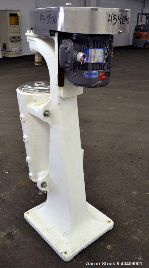 Used Sharples AS-16 Super Centrifuge. 316 Stainless steel construction (product contact areas), clarifier design (liquid/solids separation), missing bowl, lower drag assembly, top cover (missing disc...