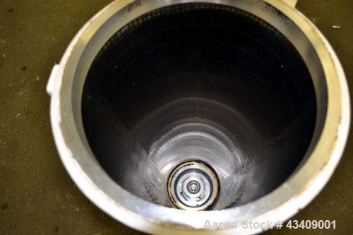 Used Sharples AS-16 Super Centrifuge. 316 Stainless steel construction (product contact areas), clarifier design (liquid/solids separation), missing bowl, lower drag assembly, top cover (missing disc...