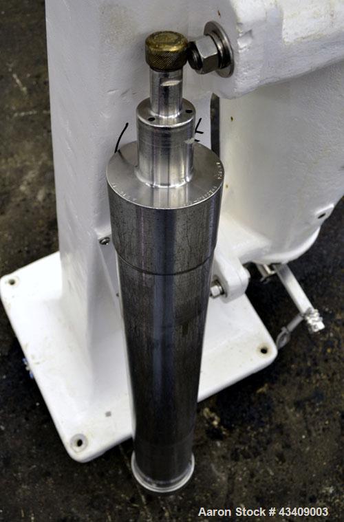 Used Sharples AS-16 Super Centrifuge. 316 stainless steel construction (product contact areas), clarifier design (liquid/solids separation), lower drag assembly, discharge covers, 2 hp xp drive motor...