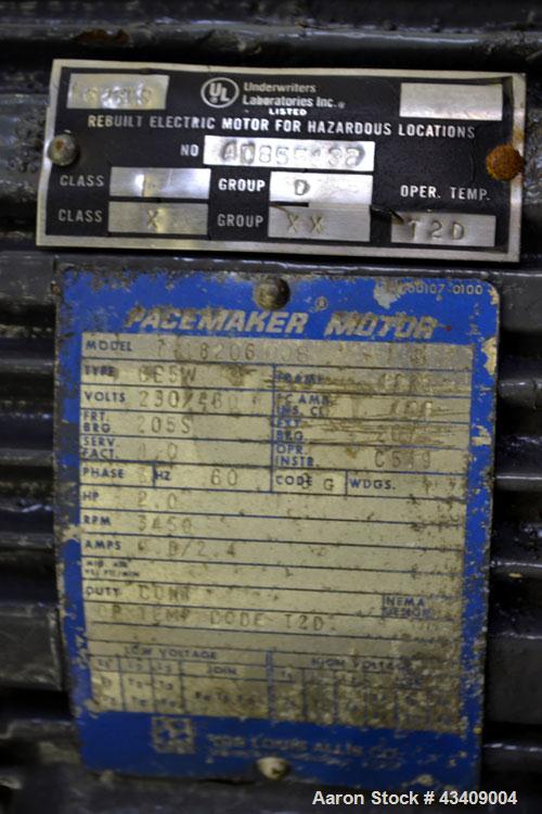 Used Sharples AS-16 Super Centrifuge. 316 stainless steel construction (product contact areas), clarifier design (liquid/solids separation), lower drag assembly, top cover (missing discharge covers),...