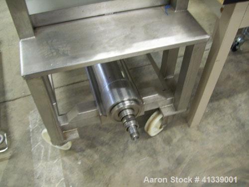 Used Sharples AS-26VB aseptic biological super centrifuge, 316 stainless steel construction. Max bowl speed 17000 rpm, 20000 x G force, sanitry type connections, sterilization to 121 deg C @ 15 psig,...