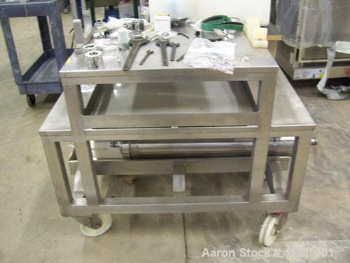 Used Sharples AS-26VB aseptic biological super centrifuge, 316 stainless steel construction. Max bowl speed 17000 rpm, 20000 x G force, sanitry type connections, sterilization to 121 deg C @ 15 psig,...