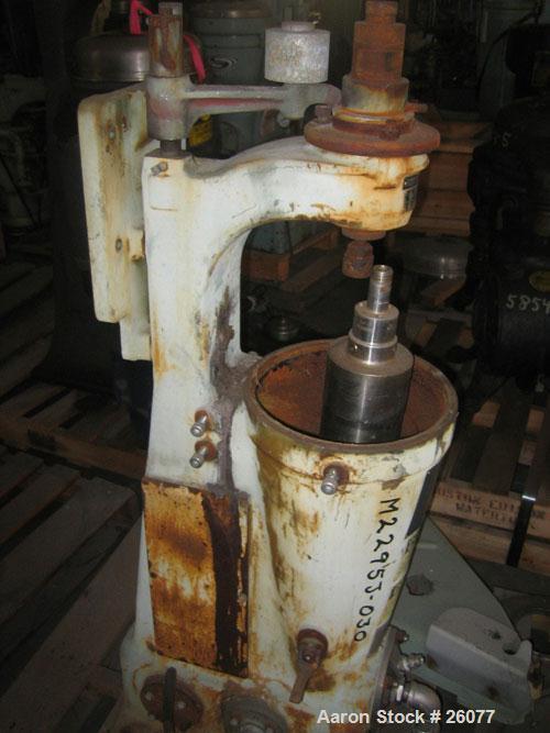 Used Sharples AS14V Super Centrifuge. 316 stainless steel bowl and covers. Maximum bowl speed 15,000 rpm. Front drag assembly. Requires motor