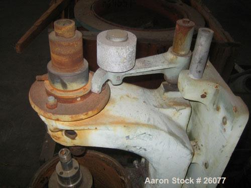 Used Sharples AS14V Super Centrifuge. 316 stainless steel bowl and covers. Maximum bowl speed 15,000 rpm. Front drag assembly. Requires motor