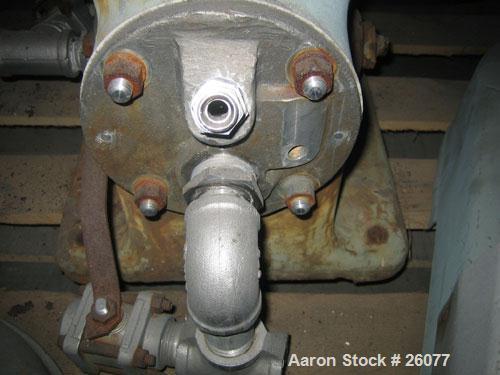 Used Sharples AS14V Super Centrifuge. 316 stainless steel bowl and covers. Maximum bowl speed 15,000 rpm. Front drag assembly. Requires motor