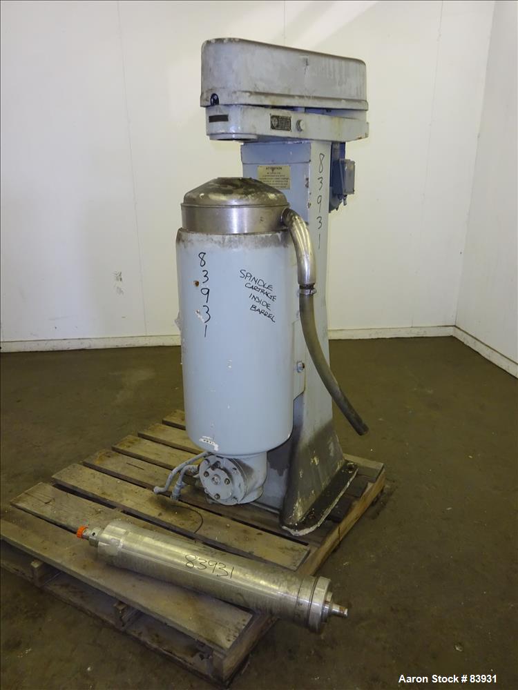 Used Sharples Super Centrifuge, Model  MV26RR.210G.1H