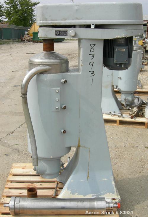 Used Sharples Super Centrifuge, Model  MV26RR.210G.1H