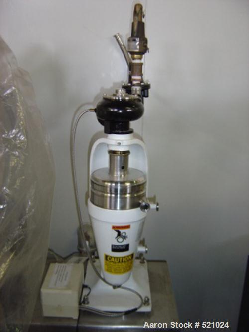 USED: Sharples T-1R Super Centrifuge, stainless steel constructionon product contact areas. Max bowl speed 50000 rpm, clarifierdesign, steam/air turbine drive.