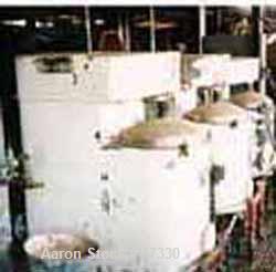 USED Sharples AS-26P Super centrifuge, CS. Max bowl speed 15,000 rpm,hermetic, pressuretite separator design, 5 hp XP motor 220/440/3/60,belt guard & XP controls. Prior use=miscella/hexane extraction.