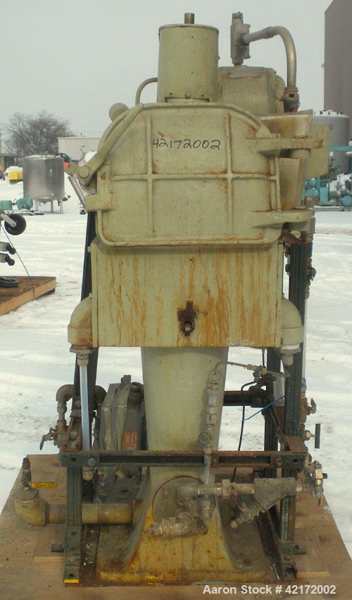 Used Sharples AE-16 Pressuretite Super Centrifuge, stainless steel bowl assembly, max bowl speed 15000 rpm, ring dam separator (liquid/liquid/solids) design bowl, three-wing accelerator, stainless st...