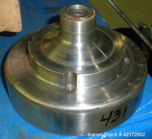 Used Sharples AE-16 Pressuretite Super Centrifuge, stainless steel bowl assembly, max bowl speed 15000 rpm, ring dam separator (liquid/liquid/solids) design bowl, three-wing accelerator, stainless st...