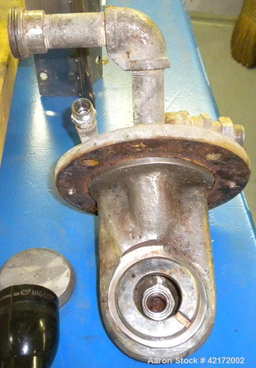 Used Sharples AE-16 Pressuretite Super Centrifuge, stainless steel bowl assembly, max bowl speed 15000 rpm, ring dam separator (liquid/liquid/solids) design bowl, three-wing accelerator, stainless st...
