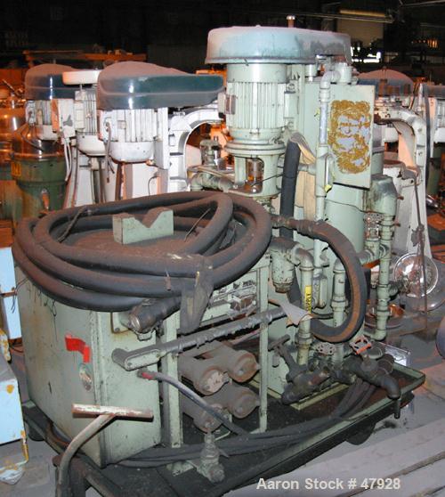 USED: Sharples AP-16VHC Super Centrifuge. 316 stainless steel, separator design. Max bowl speed 15000 rpm, cast iron frame, duplex feed pump, 3 hp drive motor 230/460/3/60/3600 rpm, start/stop contro...