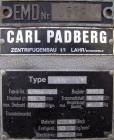 Used Stainless Steel Carl Padberg High Speed Centrifuge, Type 61G