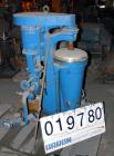 USED: Sharples AE-15MV Enbloc lube oil purifier. Max bowl speed 15,000 rpm. 3 hp Louis Allis motor 440/3/60/5600 rpm, duplex pump. OAD 40