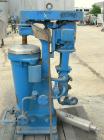 USED: Sharples AE-15MV Enbloc lube oil purifier. Max bowl speed 15,000 RPM. Driven by a 3 HP, 3/60/230/460 Volt, 3450 RPM motor. Includes a duplex pump.