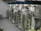 USED: Sharples model AS-26 Super Centrifuge. Stainless steel wetted parts, cooling coils, clarifier design bowl, remote mounted controls and tools. Spare bowls available. Specifications: 17,000 rpm m...
