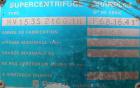 Used Stainless Steel Sharples Super Centrifuge,  MV16.3S.210.1H