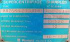 Used Sharples Super Centrifuge, Model  MV26RR.210G.1H