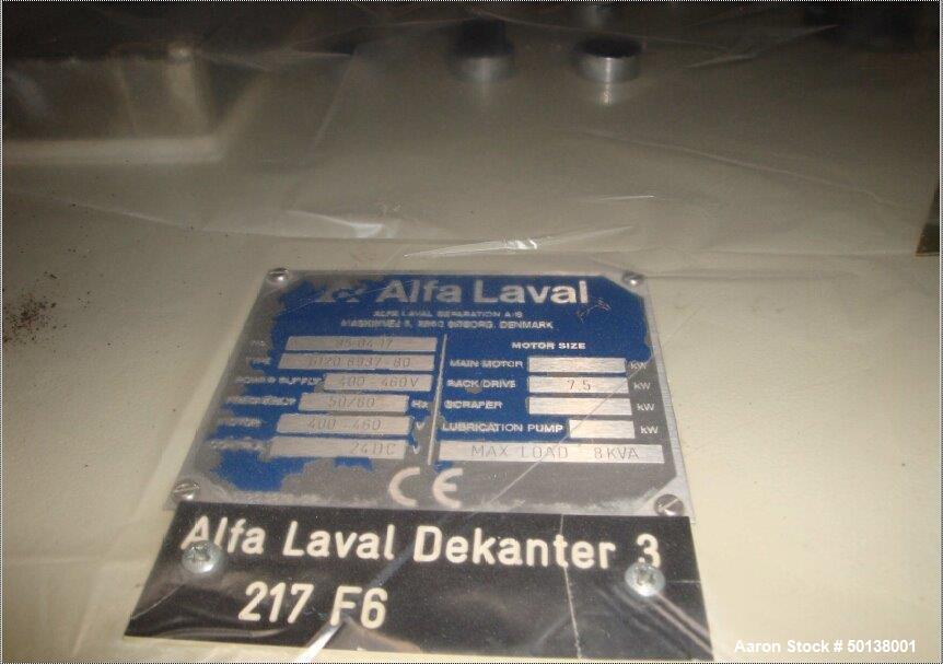 Used- Alfa Laval NX-934B-11G Tricanter Centrifuge