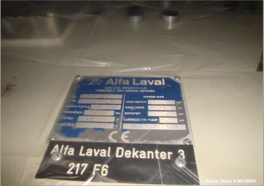 Used Alfa Laval NX-934B-11G Tricanter Centrifuge