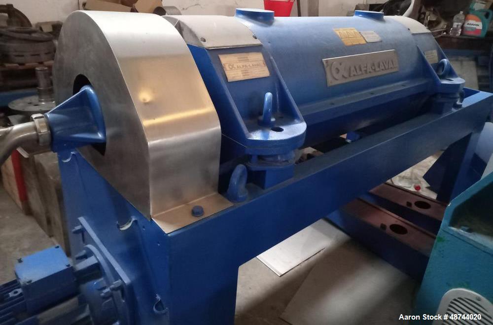 Used Alfa Laval UVNX-716B-11G Solid Bowl Tricanter Centrifuge