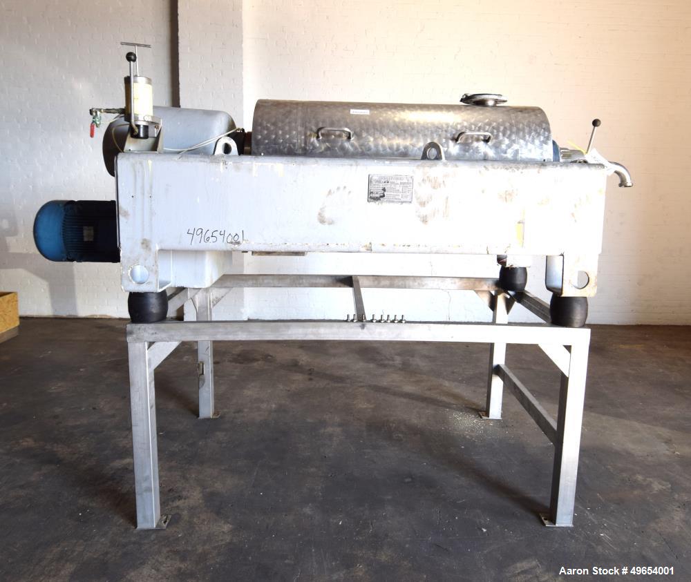 Used Flottweg Z4D-3/441 Semi-Sanitary Tricanter Solid Bowl Decanter Centrifuge